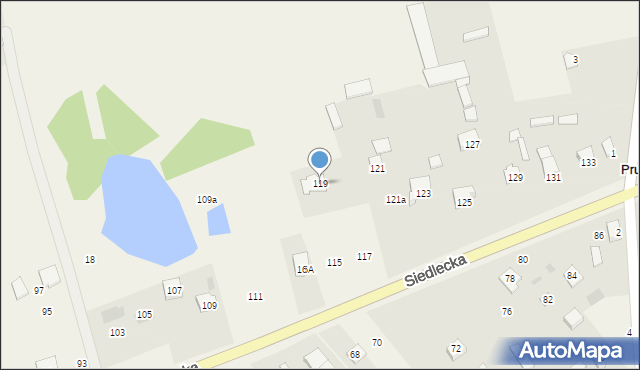 Pruszyn-Pieńki, Siedlecka, 119, mapa Pruszyn-Pieńki