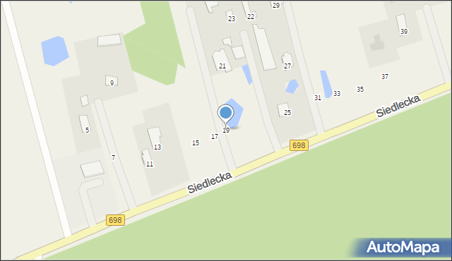 Pruszyn-Pieńki, Siedlecka, 19, mapa Pruszyn-Pieńki