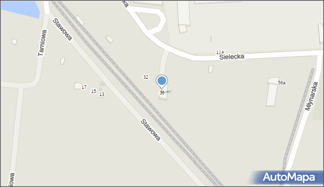 Przemyśl, Sielecka, 36, mapa Przemyśla