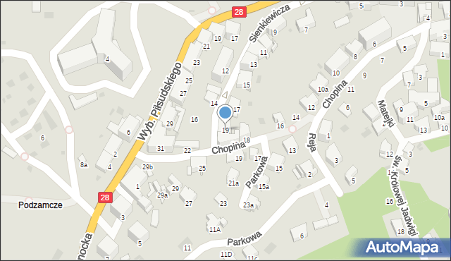 Przemyśl, Sienkiewicza Henryka, 19, mapa Przemyśla