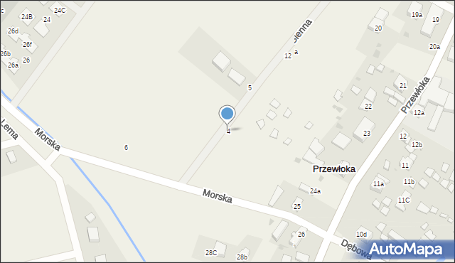 Przewłoka, Sienna, 4, mapa Przewłoka