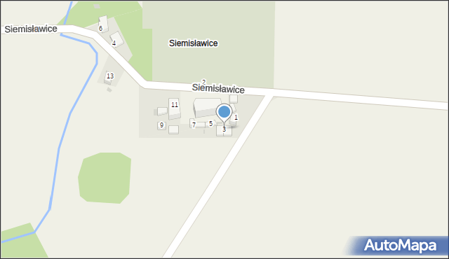 Przeworno, Siemisławice, 3, mapa Przeworno