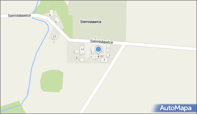 Przeworno, Siemisławice, 5, mapa Przeworno