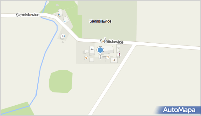 Przeworno, Siemisławice, 7, mapa Przeworno