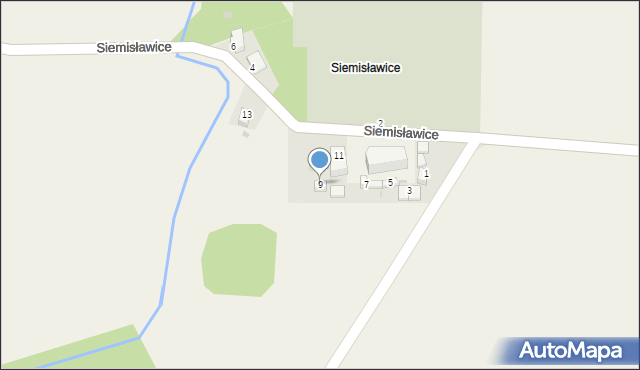 Przeworno, Siemisławice, 9, mapa Przeworno