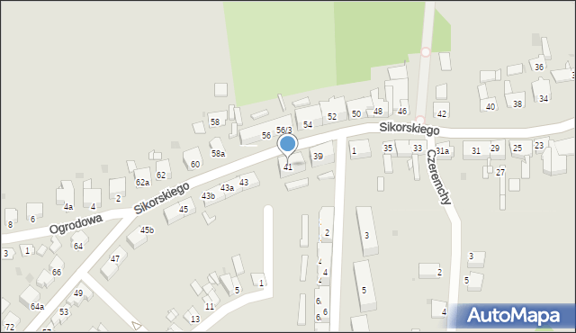 Pyskowice, Sikorskiego Władysława, gen., 41, mapa Pyskowice