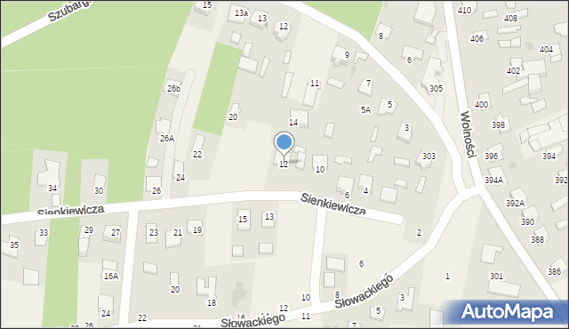 Pysznica, Sienkiewicza Henryka, 12, mapa Pysznica