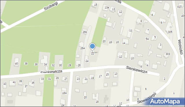 Pysznica, Sienkiewicza Henryka, 22, mapa Pysznica