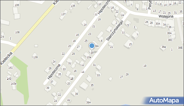 Radom, Siarczyńskiego Franciszka, ks., 10, mapa Radomia