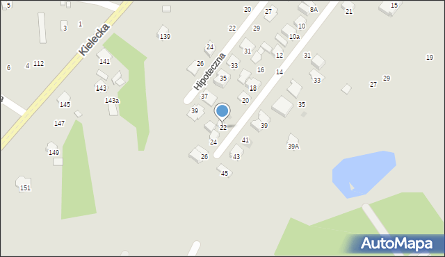 Radom, Siarczyńskiego Franciszka, ks., 22, mapa Radomia