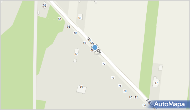Radomsko, Sikorskiego Władysława, gen., 70, mapa Radomsko