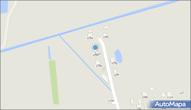 Radzyń Podlaski, Sitkowskiego, 105d, mapa Radzyń Podlaski