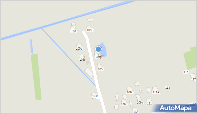 Radzyń Podlaski, Sitkowskiego, 105g, mapa Radzyń Podlaski