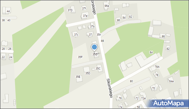 Rogalinek, Sikorskiego Władysława, gen., 35G, mapa Rogalinek