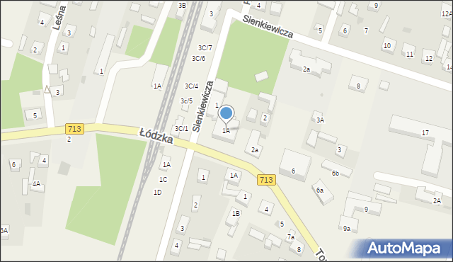 Rokiciny-Kolonia, Sienkiewicza Henryka, 1A, mapa Rokiciny-Kolonia