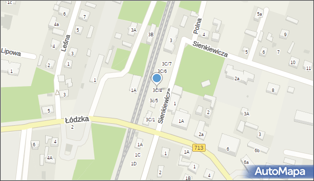 Rokiciny-Kolonia, Sienkiewicza Henryka, 3C/4, mapa Rokiciny-Kolonia
