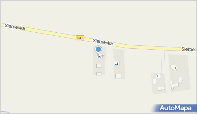 Rościszewo, Sierpecka, 15a, mapa Rościszewo