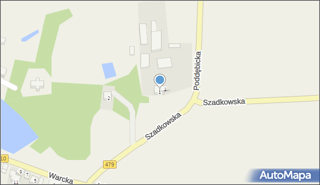 Rossoszyca, Sieradzka, 1, mapa Rossoszyca