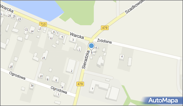 Rossoszyca, Sieradzka, 3, mapa Rossoszyca