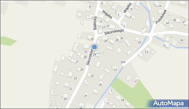 Rozkochów, Sikorskiego Władysława, gen., 24, mapa Rozkochów