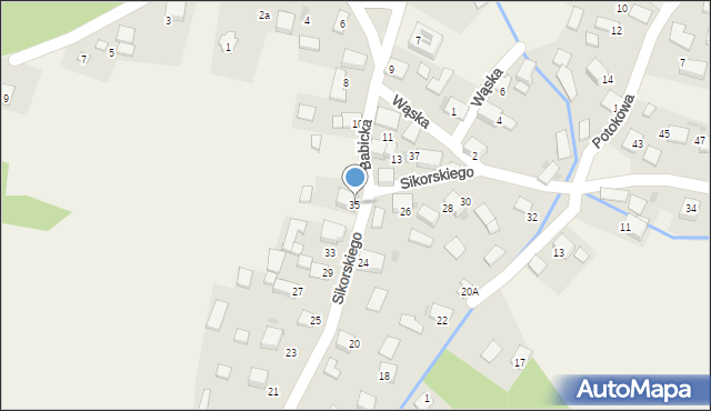 Rozkochów, Sikorskiego Władysława, gen., 35, mapa Rozkochów