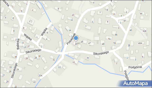 Rozkochów, Sikorskiego Władysława, gen., 43, mapa Rozkochów