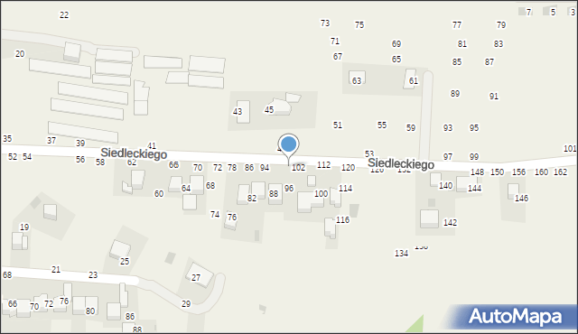 Rudawa, Siedleckiego Marcina, ks., 104, mapa Rudawa