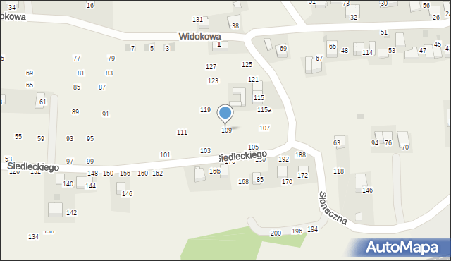 Rudawa, Siedleckiego Marcina, ks., 109, mapa Rudawa