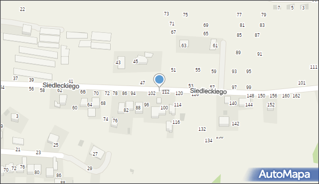 Rudawa, Siedleckiego Marcina, ks., 110, mapa Rudawa