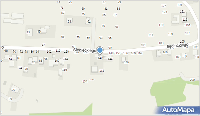 Rudawa, Siedleckiego Marcina, ks., 140, mapa Rudawa