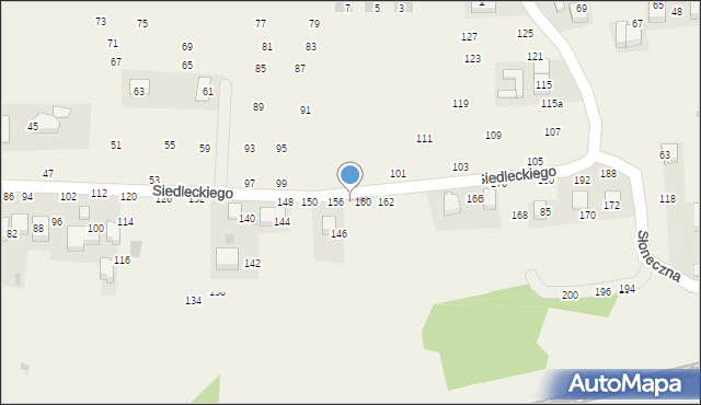 Rudawa, Siedleckiego Marcina, ks., 158, mapa Rudawa