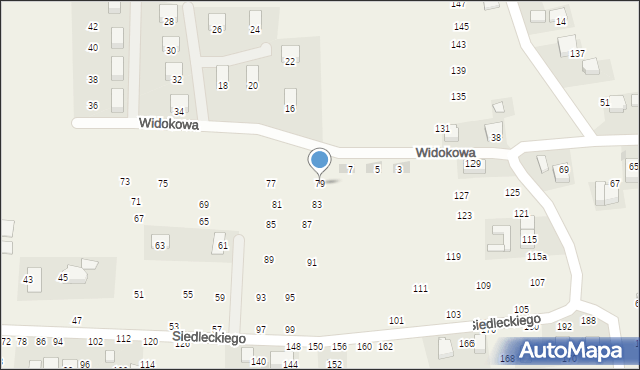 Rudawa, Siedleckiego Marcina, ks., 79, mapa Rudawa