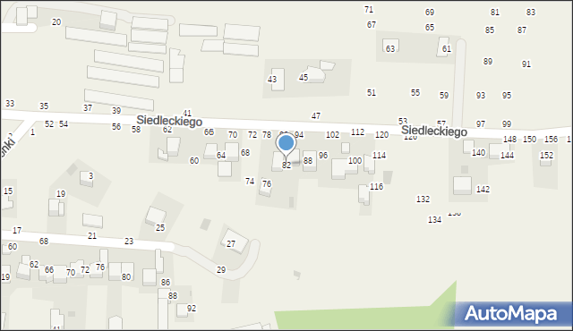 Rudawa, Siedleckiego Marcina, ks., 82, mapa Rudawa