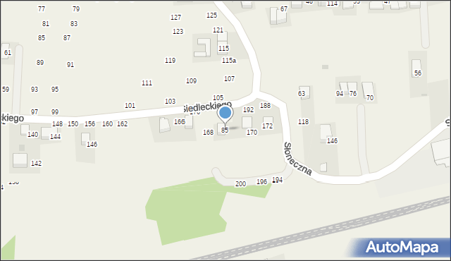 Rudawa, Siedleckiego Marcina, ks., 85, mapa Rudawa