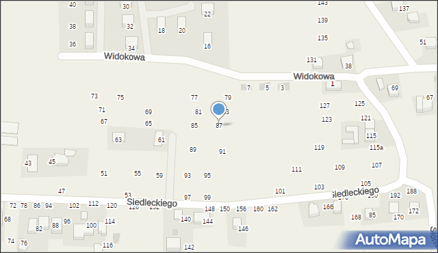 Rudawa, Siedleckiego Marcina, ks., 87, mapa Rudawa