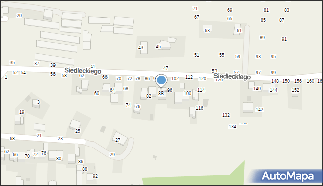 Rudawa, Siedleckiego Marcina, ks., 88, mapa Rudawa