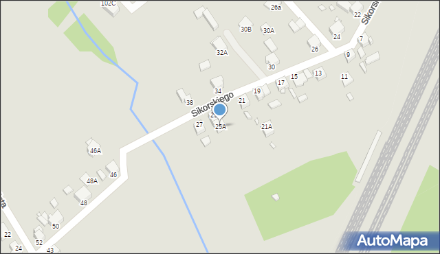 Rybnik, Sikorskiego Władysława, gen., 25A, mapa Rybnika