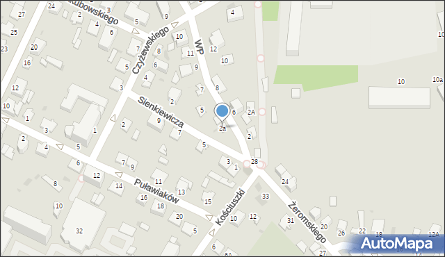 Sandomierz, Sienkiewicza Henryka, 2a, mapa Sandomierza
