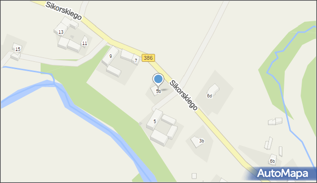 Ścinawka Średnia, Sikorskiego Władysława, gen., 5b, mapa Ścinawka Średnia