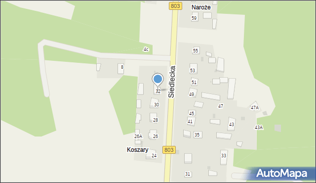 Seroczyn, Siedlecka, 32, mapa Seroczyn