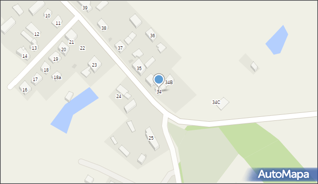 Siadło Górne, Siadło Górne, 34, mapa Siadło Górne