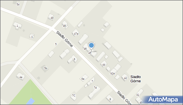 Siadło Górne, Siadło Górne, 45a, mapa Siadło Górne