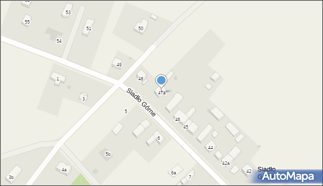 Siadło Górne, Siadło Górne, 47a, mapa Siadło Górne