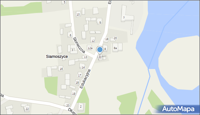 Siamoszyce, Siamoszyce, 11, mapa Siamoszyce