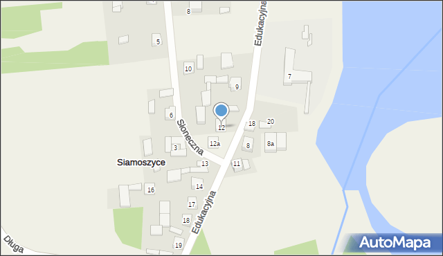 Siamoszyce, Siamoszyce, 12, mapa Siamoszyce