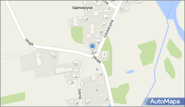 Siamoszyce, Siamoszyce, 20, mapa Siamoszyce