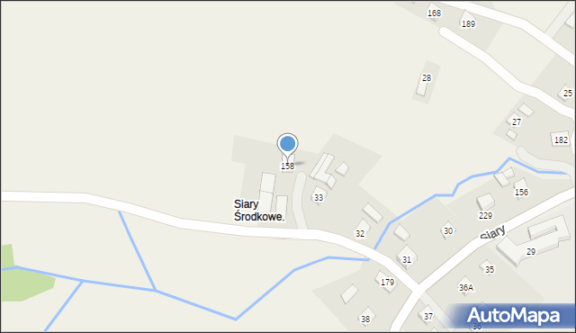 Siary, Siary, 158, mapa Siary