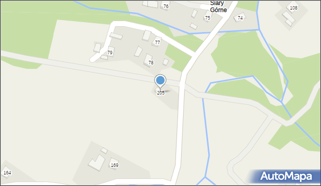 Siary, Siary, 205, mapa Siary