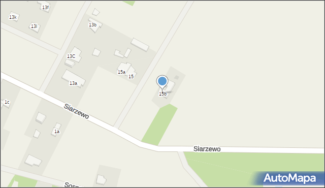 Siarzewo, Siarzewo, 15b, mapa Siarzewo