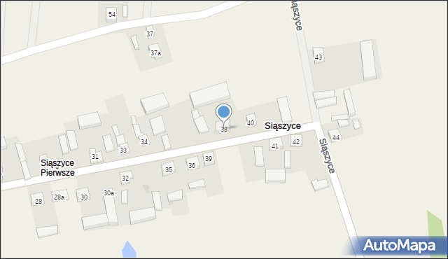 Siąszyce, Siąszyce, 38, mapa Siąszyce